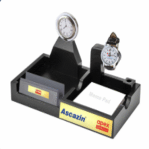 Table clock organizer set