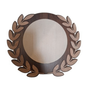 wooden plaque or memento frame