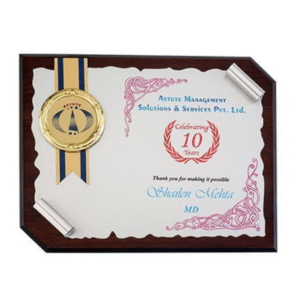 Commemorative plaque