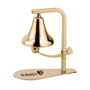 Gold-colored desk bell