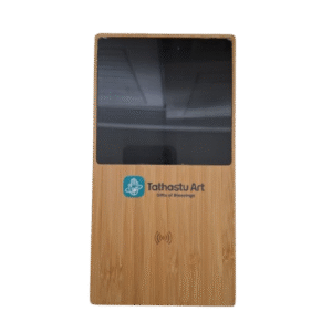 Bamboo Wireless Charger with Digital Display