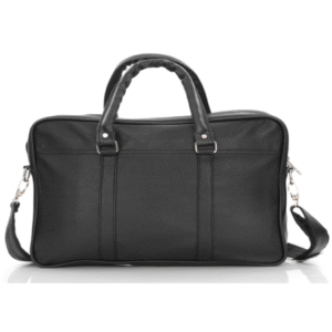 Black leather laptop or briefcase-style bag