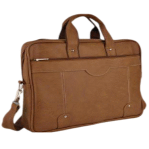 Brown leather office or laptop bag